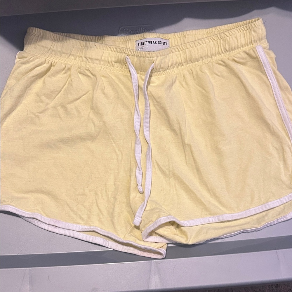 Streetwear Society Light Yellow Athletic Shorts